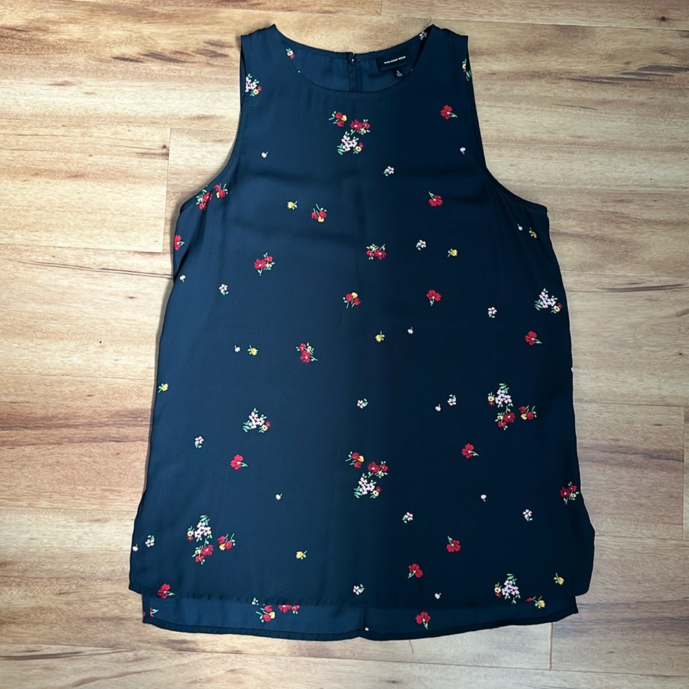Sheer Black Floral Top
